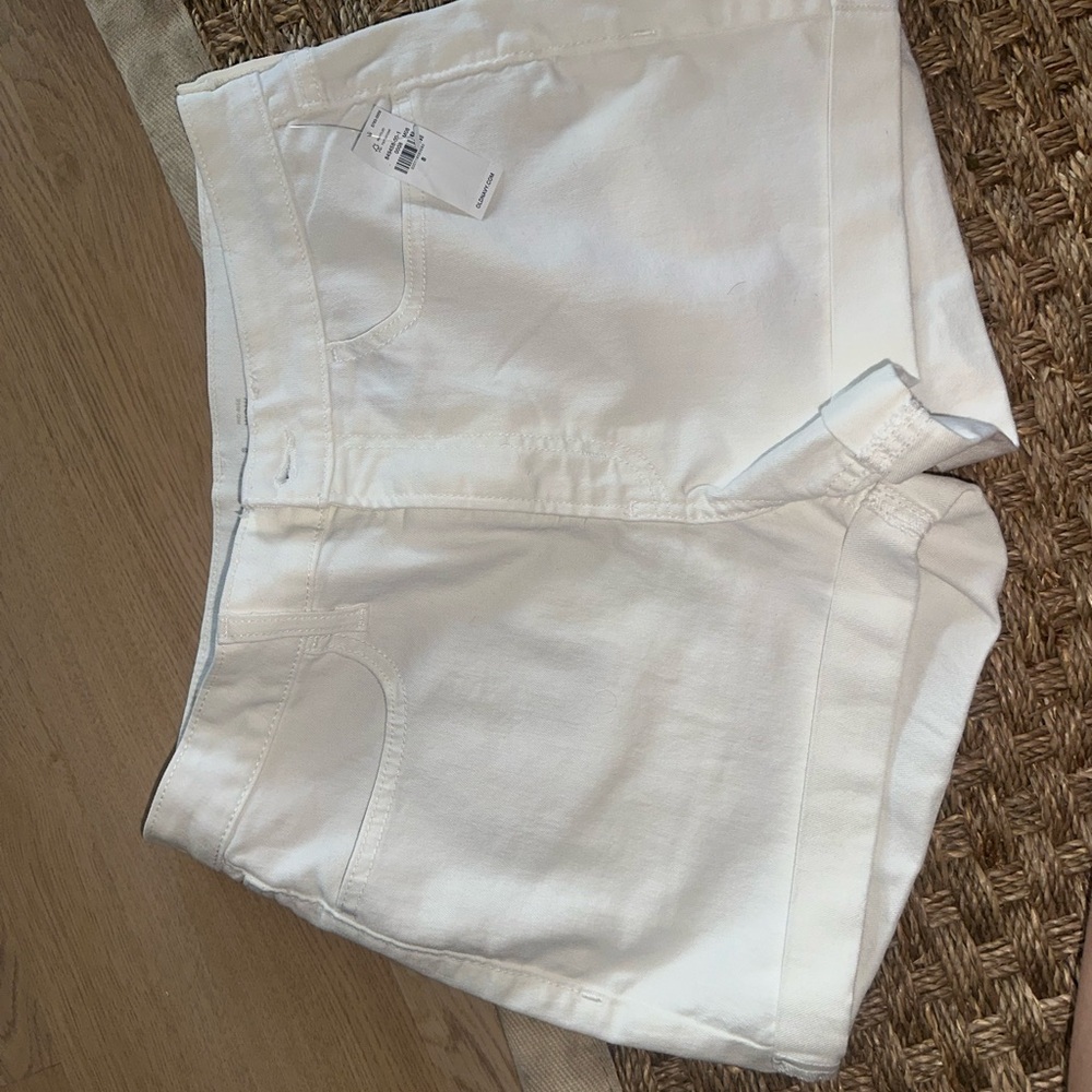 Old Navy Cream Denim Shorts